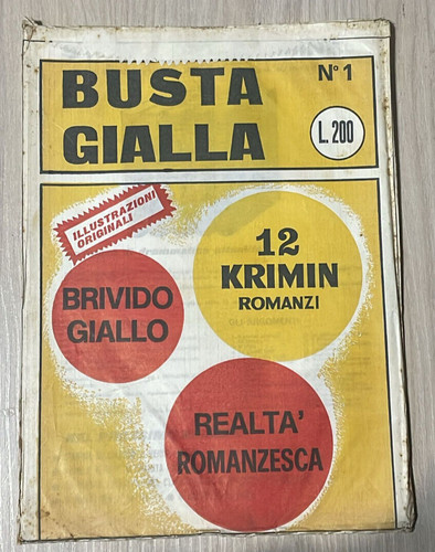 Busta gialla brivido - busta,